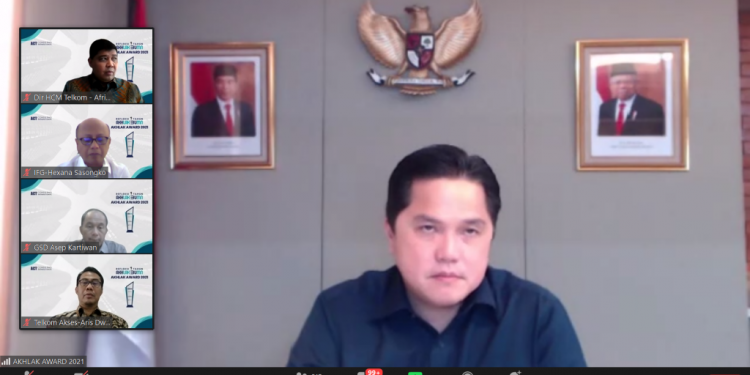 Gelar Akhlak Award 2021, Meneg BUMN Gandeng ACT Consulting Dorong Perusahaan Plat Merah Semakin Tranformatif dan Kompeten