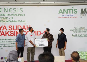 INDONESIA RESPON Dapatkan Kepercayaan Menteri BUMN Erick Thohir untuk Bagikan 1 Juta Antis Hand Sanitizer Ke Masyarakat