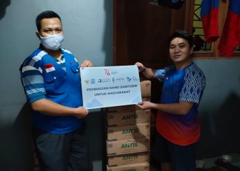 Indonesia Respon dan OK OCE Peduli BerkolaborAksi dengan Enesis Group serta Kementerian BUMN Bagikan Antis Handsanitizer Ke Masyarakat.