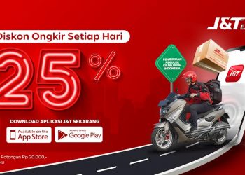 Mau Diskon Ongkir 25% di J&T Express?  Pakai Aplikasinya Setiap Hari