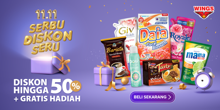 Maksimalkan Moment Big Sale 11.11, Wings dan Shopee Gelar Diskon Hingga 70%
