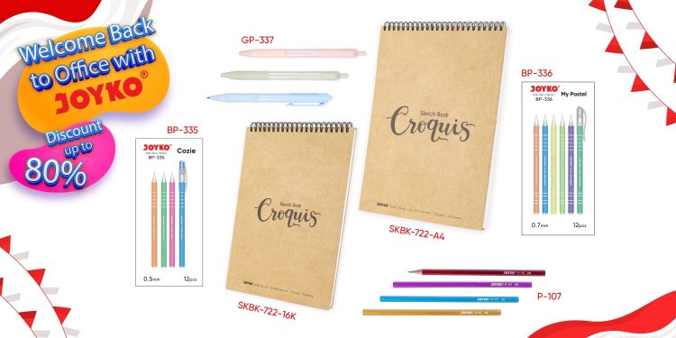 Sambut Kembali Work from Office, Joyko Bersama Shopee Luncurkan Alat Tulis Kantor Terbaru
