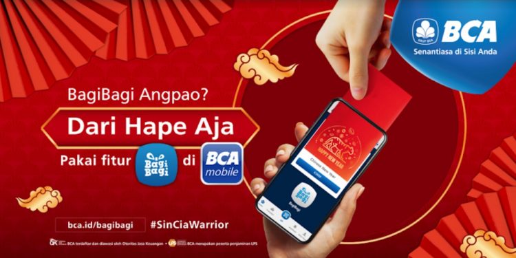 Sambut Tahun Baru Imlek,  BCA Ajak Nasabah BagiBagi Angpao Cashless