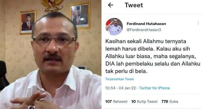 Takut Dilaporkan, Alasan Ferdinand Hutahaean Ngaku Mualaf