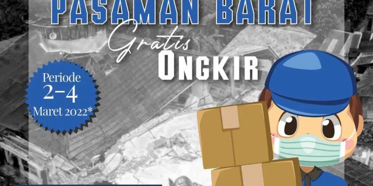Peduli Gempa Pasaman Barat, Mas Kargo Cash Counter Luncurkan Layanan Gratis Ongkir