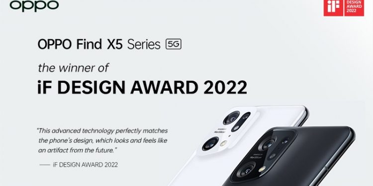 OPPO Find X5 Series Menangkan Penghargaan Prestisius, iF DESIGN AWARD 2022, Berkat Desain Produk Futuristik dan Terbaik di Industri