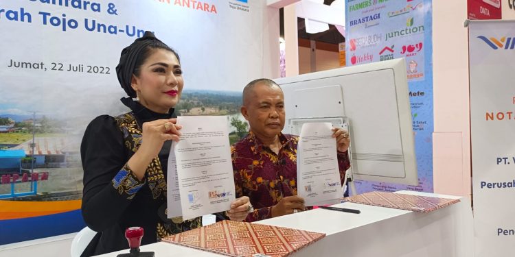 Apkasi Otonomi Expo 2022 : Direktur Utama PT. WINFRA dan Perusda Kab Tojo Una-Una Prov Sulawesi Tengah Kemitraan Strategis Untuk Wujudkan Masyarakat Lokal Tangguh, Maju& Sejahtera