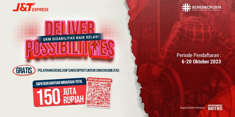 Dorong Kemajuan Ekonomi Inklusif, J&T Express Bersama Kemenkop UKM Luncurkan Program Pengembangan Bisnis Untuk UKM Disabilitas