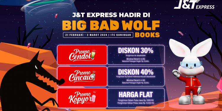 Solusi Pengiriman Bagi Pecinta Buku, J&T Express Hadir Menjadi Official Logistic Partner Big Bad Wolf Books 2024