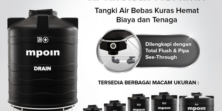 MPOIN, Solusi Tandon Air Tanpa Kuras, Bebas Bakteri, Lumut, Virus, dan Bertaraf Internasional 