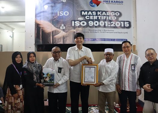 Sempurnakan Layanan, MAS Kargo Raih Sertifikasi ISO 9001: 2015