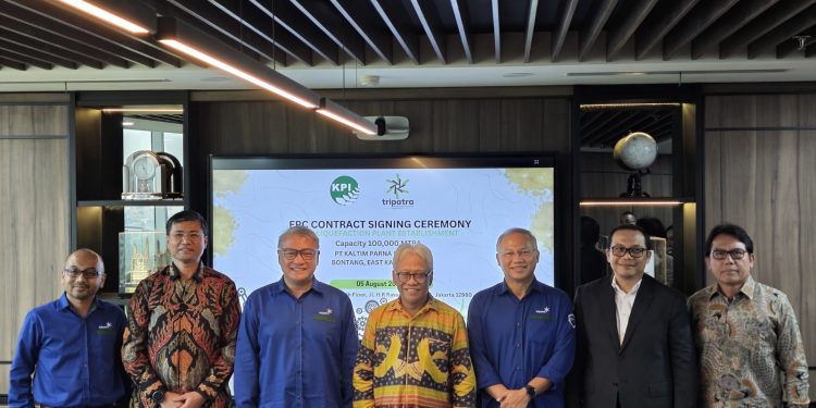 PT Tripatra Engineers and Constructors (TRIPATRA) dan PT Kaltim Parna Industri (KPI)  Bersinergi Bangun Fasilitas Pencairan CO2 Terbesar di Indonesia