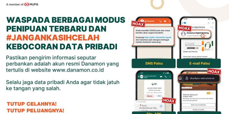 Danamon Ajak Lindungi Data Pribadi Untuk #JanganKasihCelah Terhadap Maraknya Penipuan Online