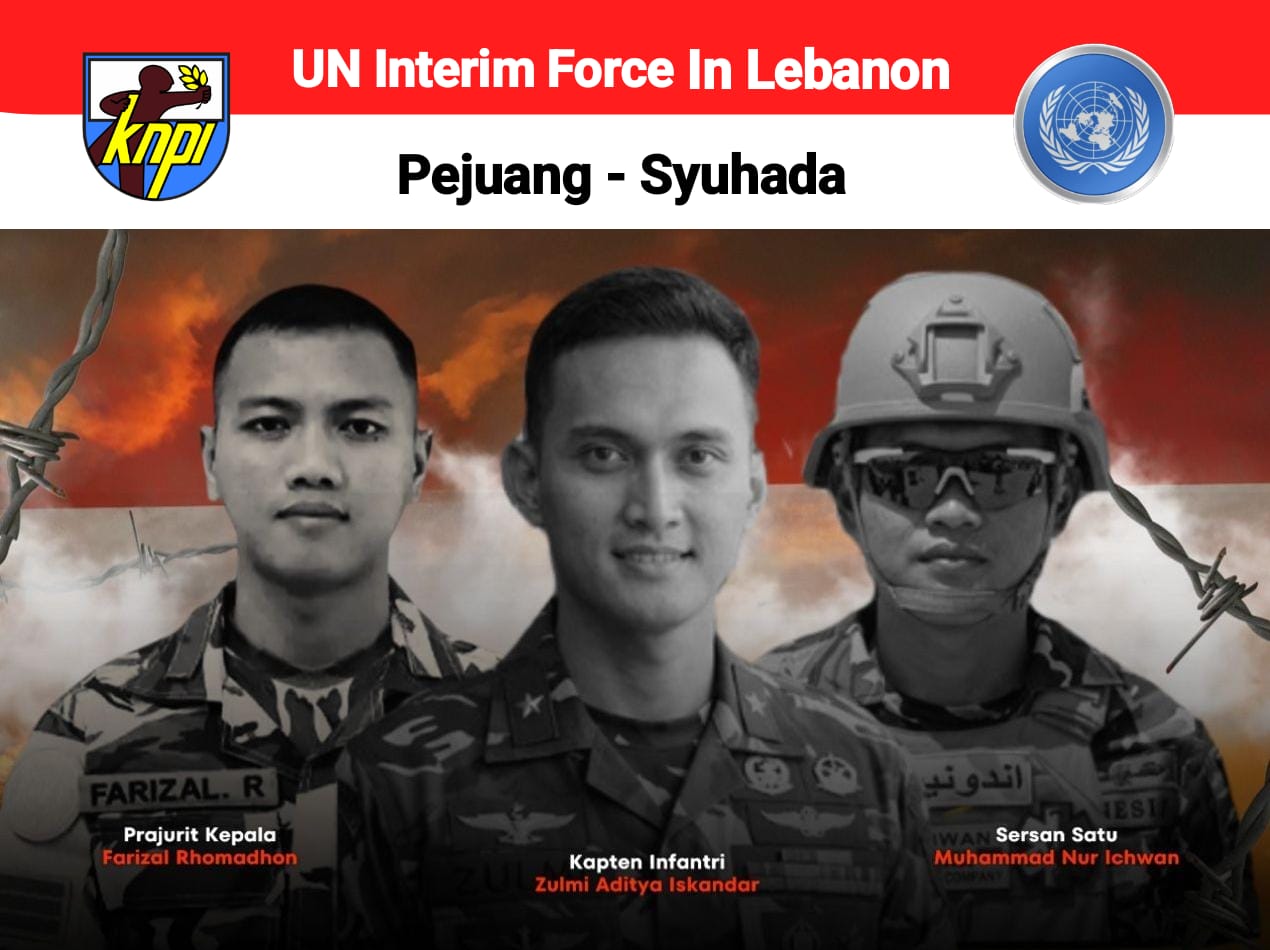 DPP KNPI Kutuk Keras Pembunuhan TNI Oleh Militer Israel